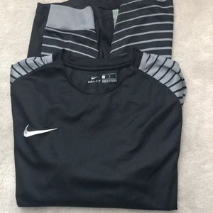 Nike Dri-Fit Long Sleeve Soccer Shirt Large